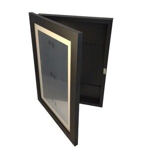 Shadow Box Wooden and Plexiglass New Black Hanging or Table Set up Weddi…